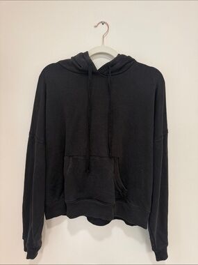 Lucky Brand Black Women's Pullover Hoodie Sweatshirt